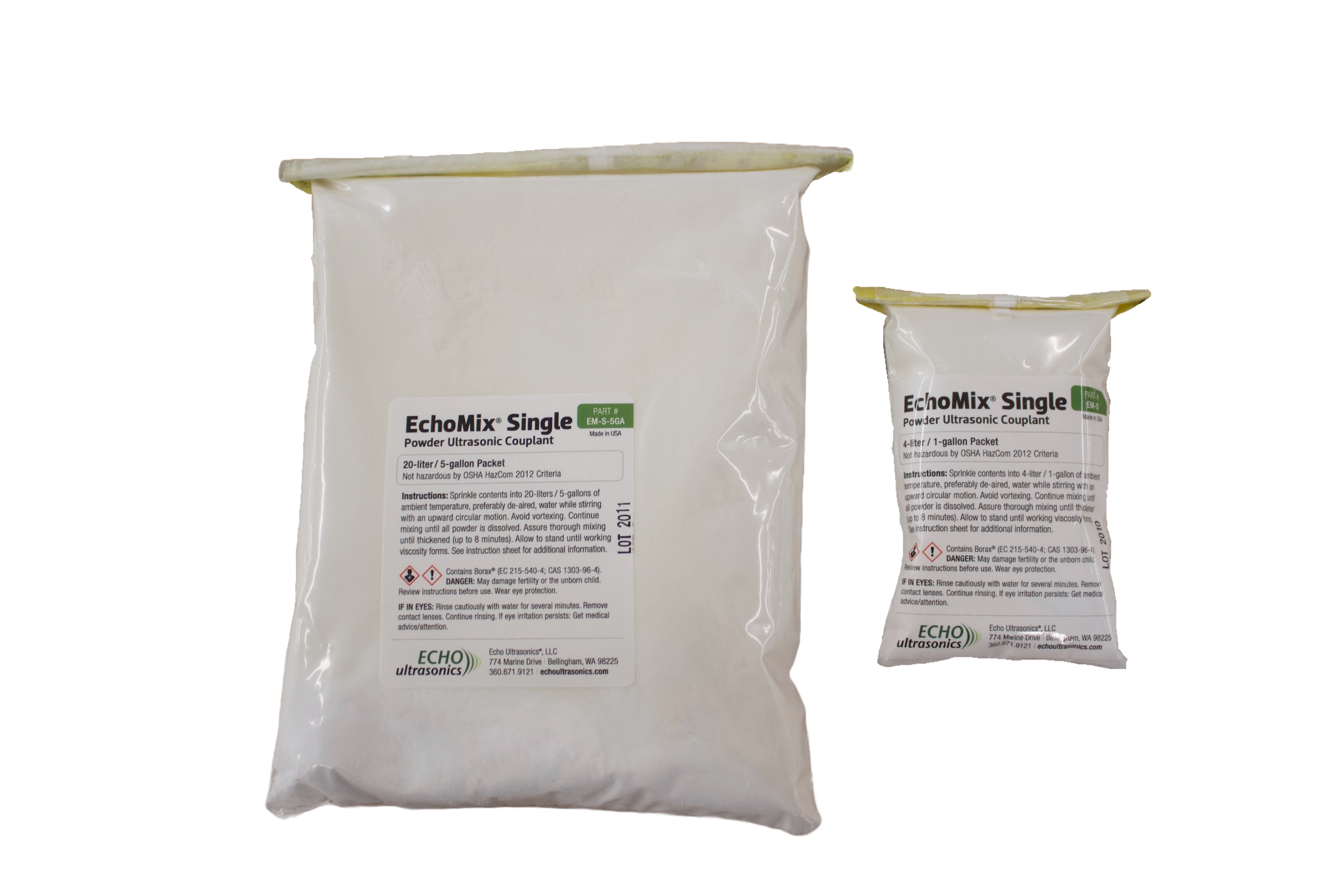 EchoMiX Single Powder UT Couplant